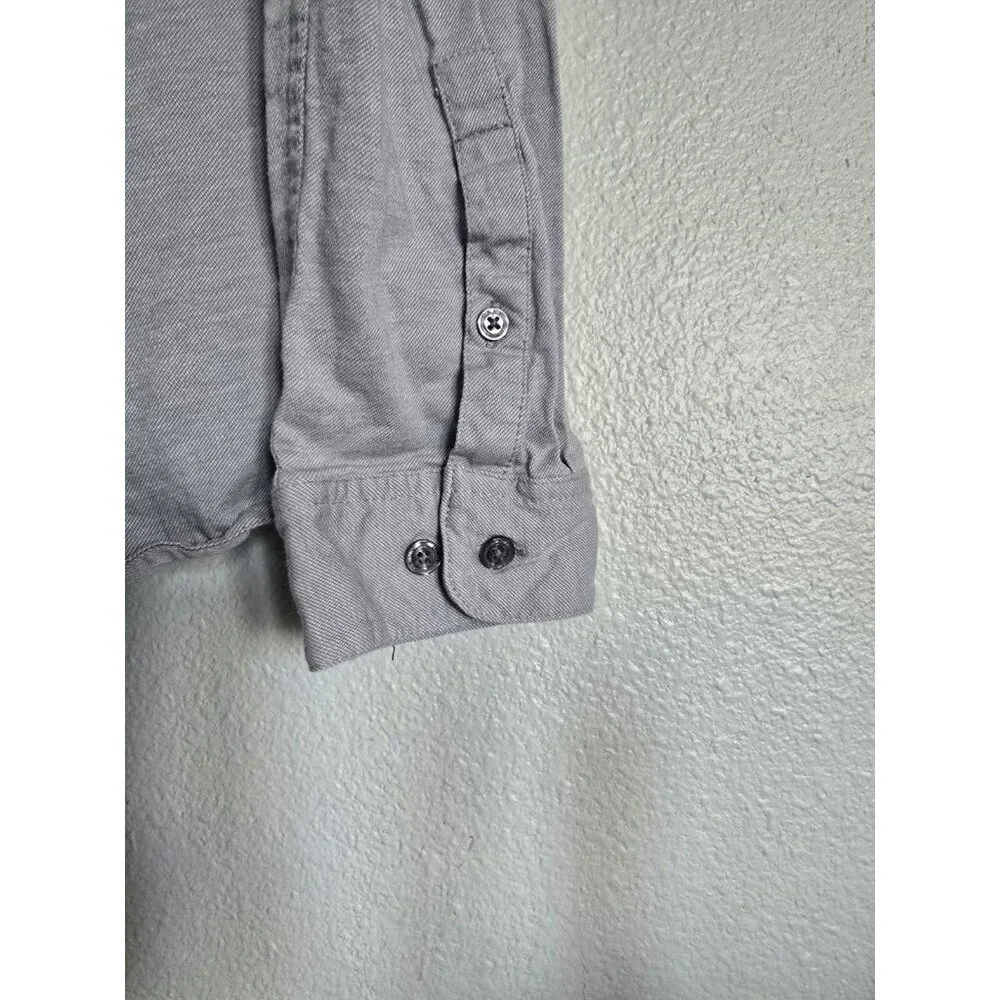 DKNY Gray Long Sleeve Button Down Shirt Casual Menswear - Picture 11 of 14